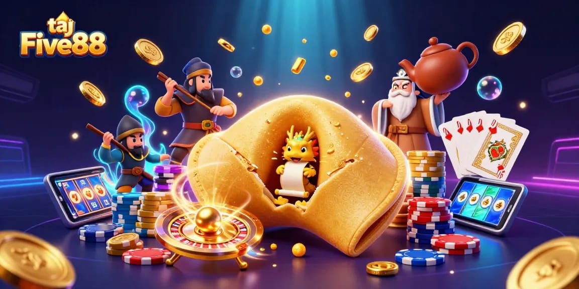 Experience thrilling gaming action at tại Five88 with a vibrant casino-themed illustration capturing excitement.