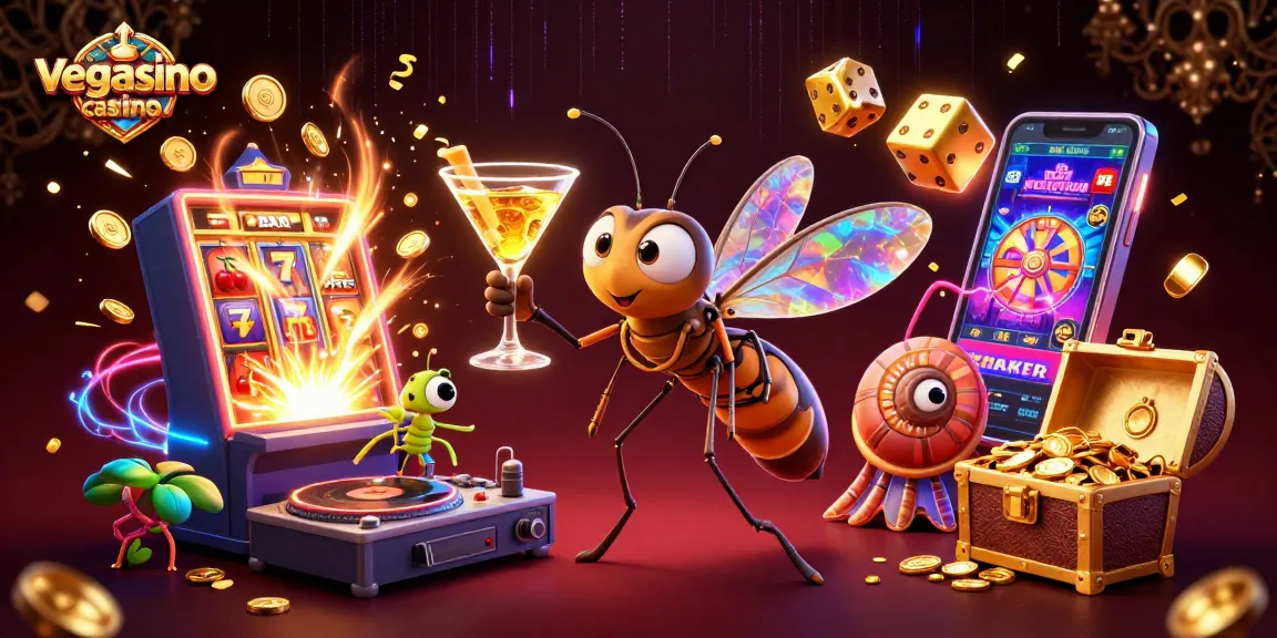 Experience the thrill of vegasino casino with our vibrant 3D illustration showcasing dynamic games.