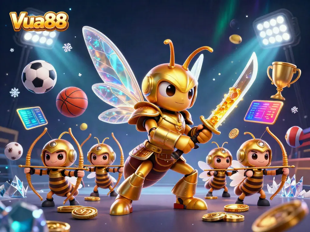 Experience exhilarating betting action and vibrant games at Vua88 with dynamic characters and elements.