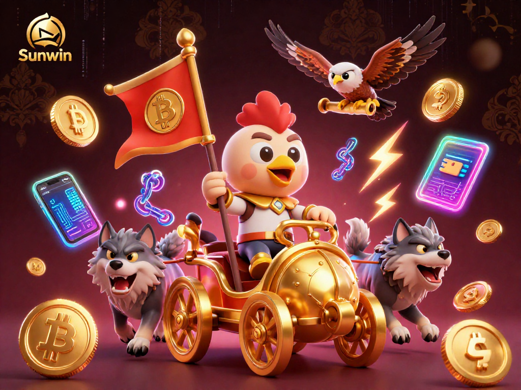 Experience thrilling gameplay at Sunwin with a vibrant 3D tribute to casino action.