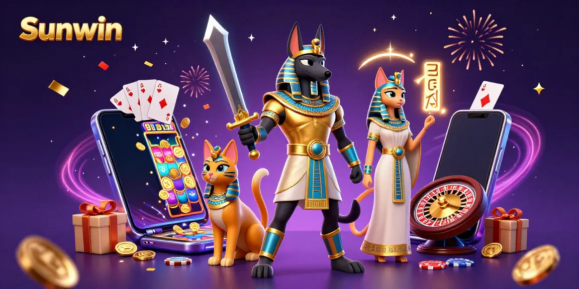 Spin big wins at Sunwin with ancient Egyptian warriors and festive gaming action!