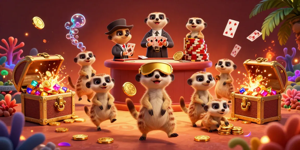 Experience thrilling action at llwin casino with meerkats in a dynamic 3D gaming scene.