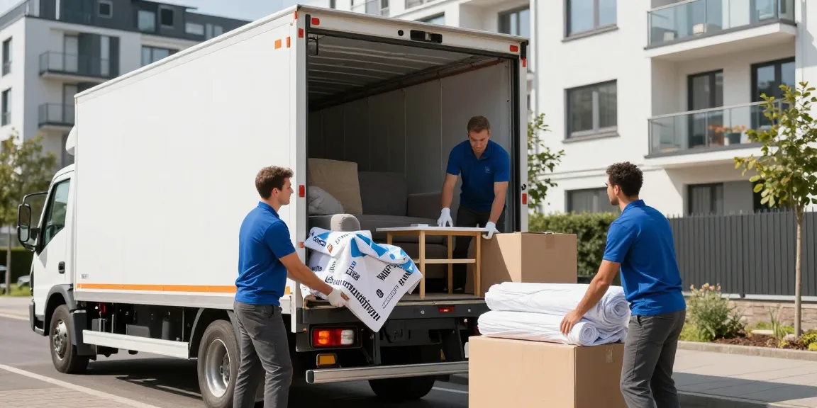 Umzugsunternehmen Ludwigshafen bei der professionellen Möbelmontage in einem modernen Wohnhaus.