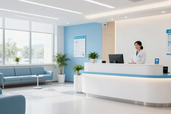 Akra Labs Shop für medizinische Dienstleistungen und Patientenversorgung in einer modernen Klinik.