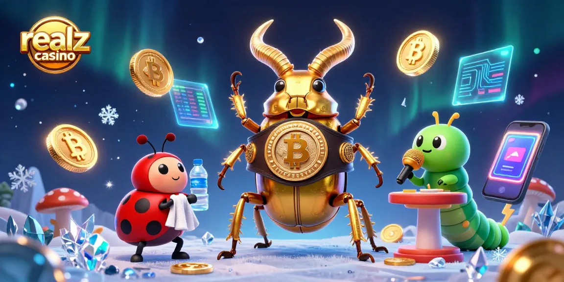 Engage with realz casino’s dynamic 3D illustration showcasing vibrant gaming elements and characters.