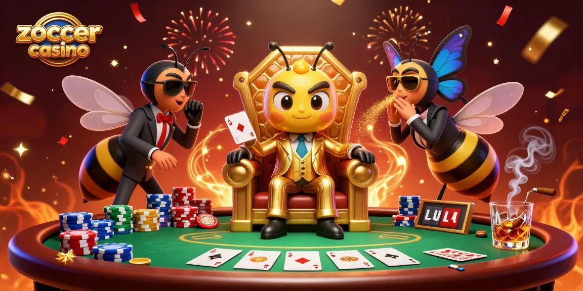 Experience the thrill of zoccer casino with a dynamic 3D illustration of a mob boss.